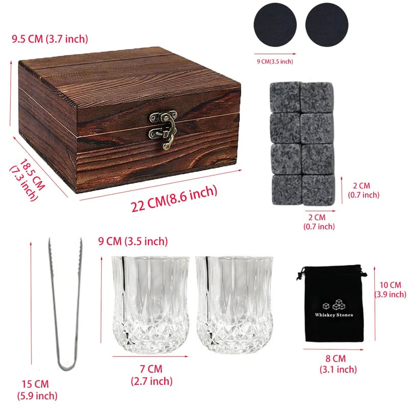 Kit Whisky Copos Cubo de Gelo Pegador Bar em Casa Zeraffe - Zeraffe | Novidades exclusivas e produtos que facilitam sua vida