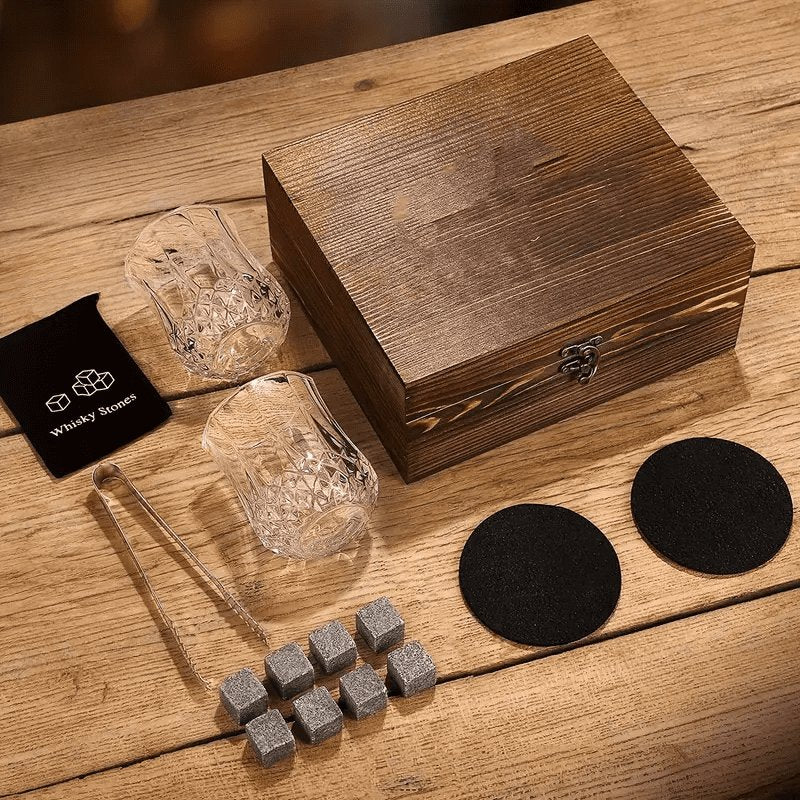 Kit Whisky Copos Cubo de Gelo Pegador Bar em Casa Zeraffe - Zeraffe | Novidades exclusivas e produtos que facilitam sua vida