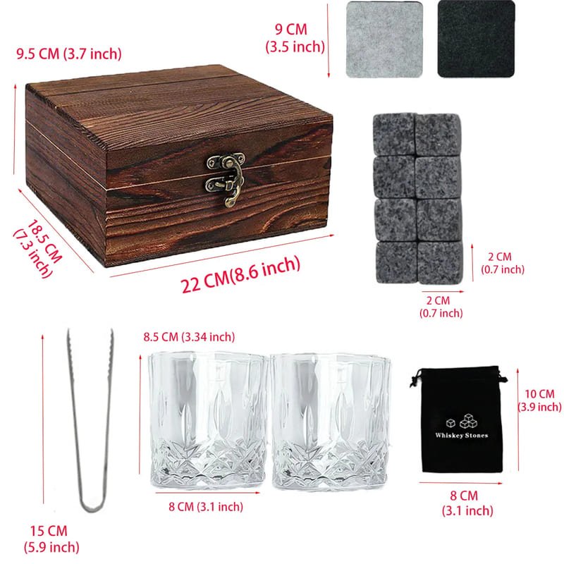 Kit Whisky Copos Cubo de Gelo Pegador Bar em Casa Zeraffe - Zeraffe | Novidades exclusivas e produtos que facilitam sua vida