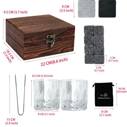 Kit Whisky Copos Cubo de Gelo Pegador Bar em Casa Zeraffe - Zeraffe | Novidades exclusivas e produtos que facilitam sua vida