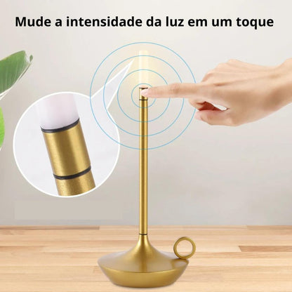 Luminária de Mesa Estilo Vela Sem Fio - Zeraffe