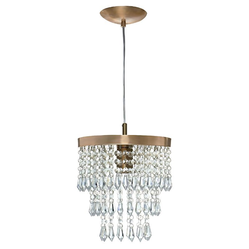 Lustre de Luxo em Cristal e Cobre - Zeraffe