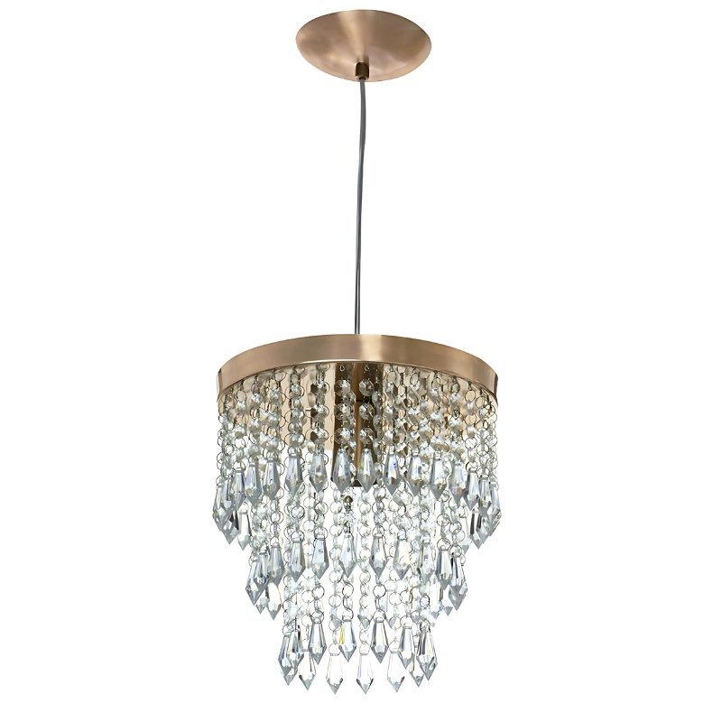 Lustre de Luxo em Cristal e Cobre - Zeraffe