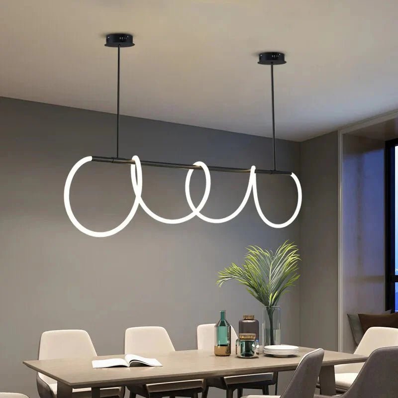 Lustre Moderno e Minimalista Para Sala Led - Zeraffe