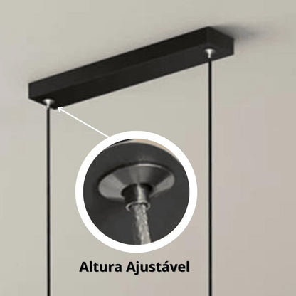 Lustre Pendente Para Sala 90cm - Hoffa - Zeraffe