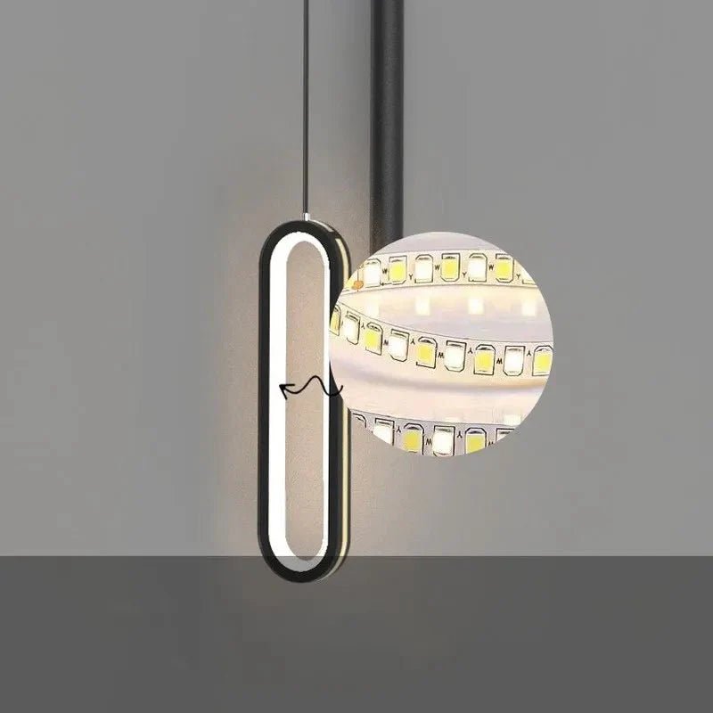 Pendente Led Duplo Minimalista - Zeraffe