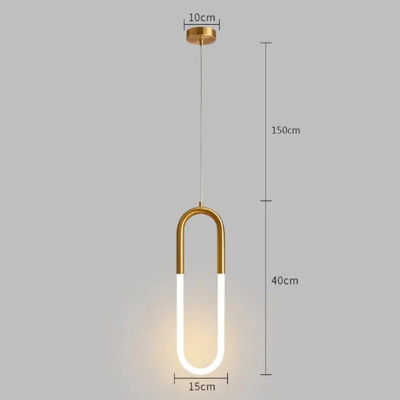 Pendente Minimalista Metal e Led - Zeraffe