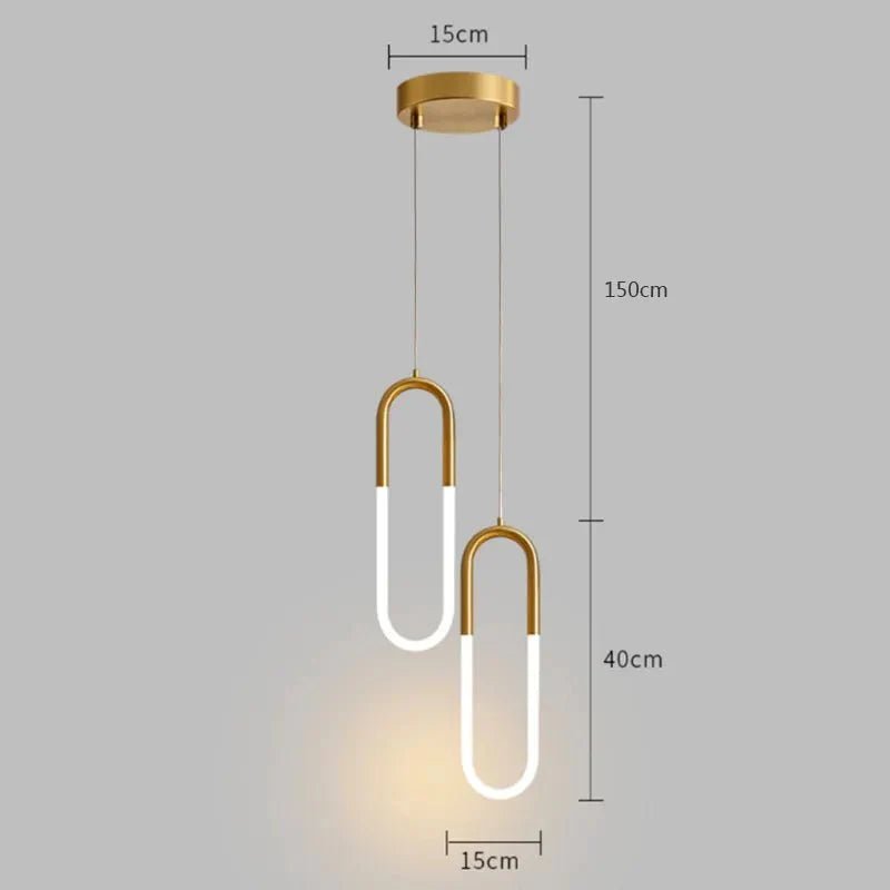 Pendente Minimalista Metal e Led - Zeraffe