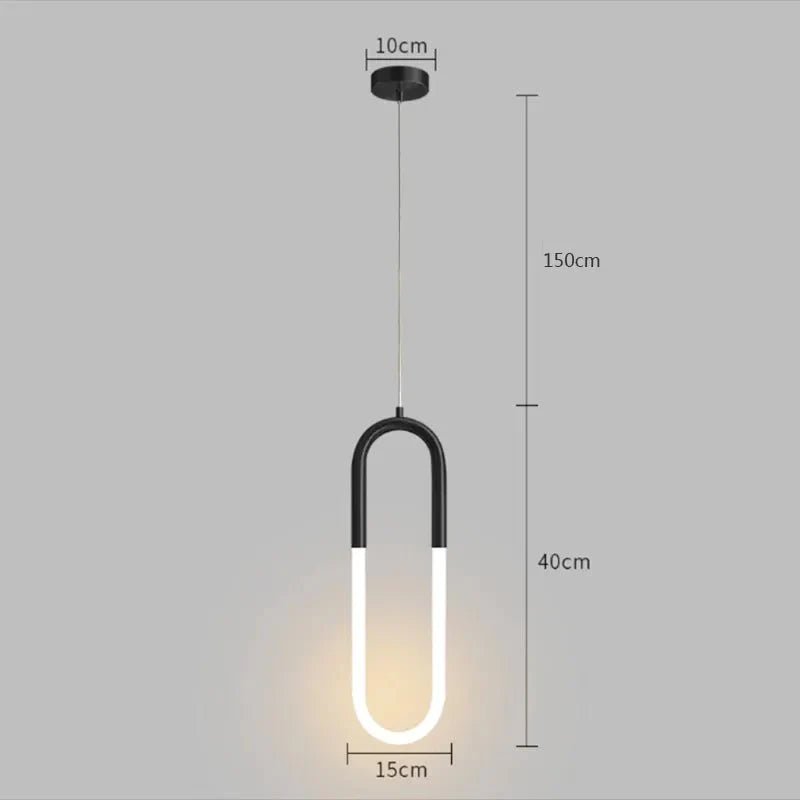 Pendente Minimalista Metal e Led - Zeraffe