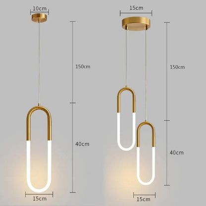 Pendente Minimalista Metal e Led - Zeraffe