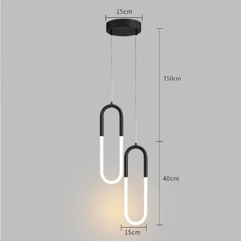 Pendente Minimalista Metal e Led - Zeraffe