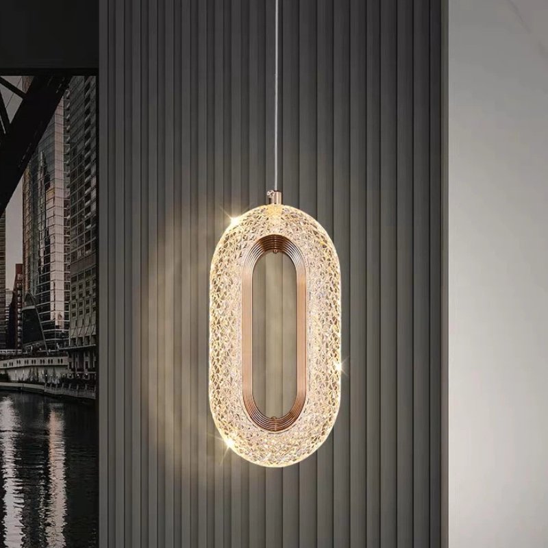 Pendente Vintage Oval Cristal - Zeraffe