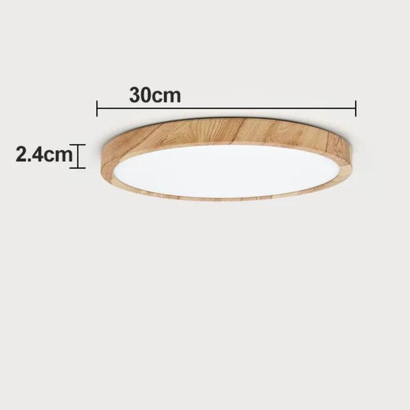 Plafon de Teto Wooden Led Sobrepor - Zeraffe