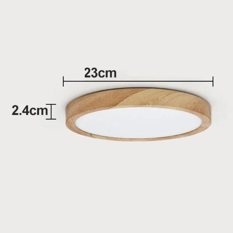 Plafon de Teto Wooden Led Sobrepor - Zeraffe