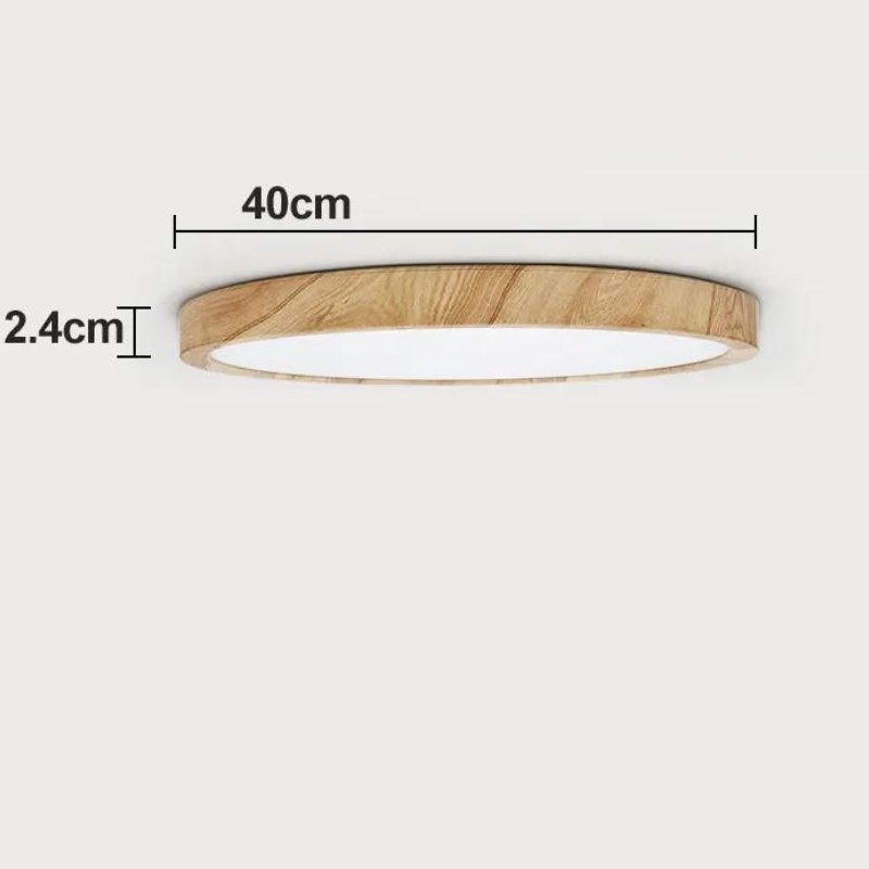 Plafon de Teto Wooden Led Sobrepor - Zeraffe