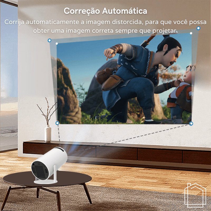 Projetor Portátil 4K 1080p Cinema em Casa Ultra HD Zeraffe - Zeraffe | Novidades exclusivas e produtos que facilitam sua vida