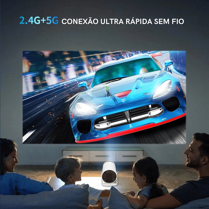 Projetor Portátil 4K 1080p Cinema em Casa Ultra HD Zeraffe - Zeraffe | Novidades exclusivas e produtos que facilitam sua vida