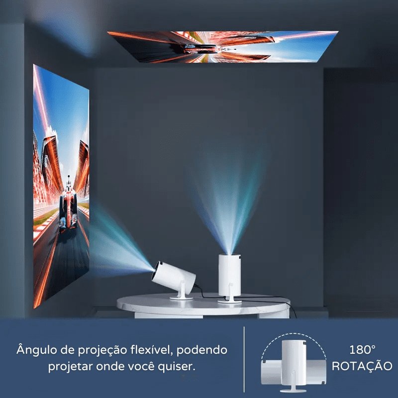 Projetor Portátil 4K 1080p Cinema em Casa Ultra HD Zeraffe - Zeraffe | Novidades exclusivas e produtos que facilitam sua vida