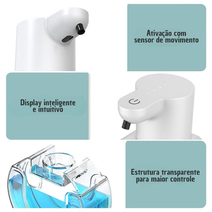 Saboneteira Dispenser Sabonete Líquido Automático Gel Espuma Zeraffe - Zeraffe | Novidades exclusivas e produtos que facilitam sua vida