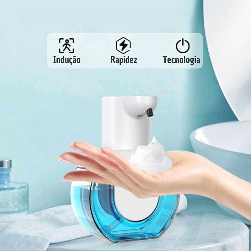 Saboneteira Dispenser Sabonete Líquido Automático Gel Espuma Zeraffe - Zeraffe | Novidades exclusivas e produtos que facilitam sua vida