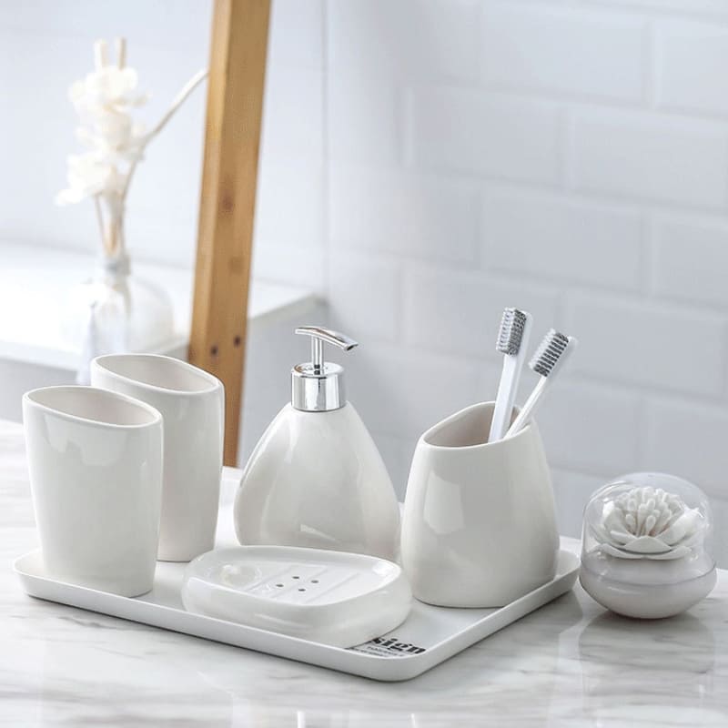 Saboneteira Kit Banheiro Lavabo Conjunto de Banheiro Zeraffe - Zeraffe | Novidades exclusivas e produtos que facilitam sua vida