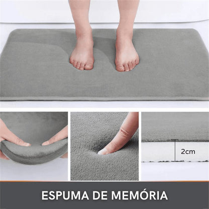 Tapete para Banheiro Antiderrapante Absorvente Veludo Zeraffe - Zeraffe | Novidades exclusivas e produtos que facilitam sua vida