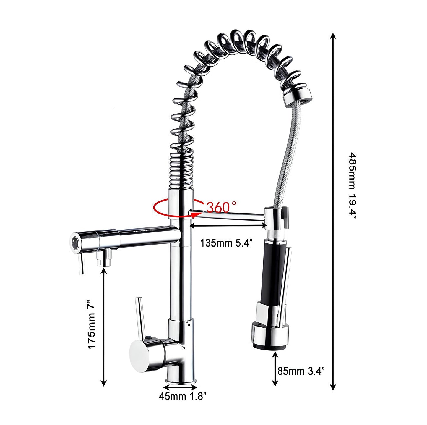 Torneira Cozinha Gourmet LED