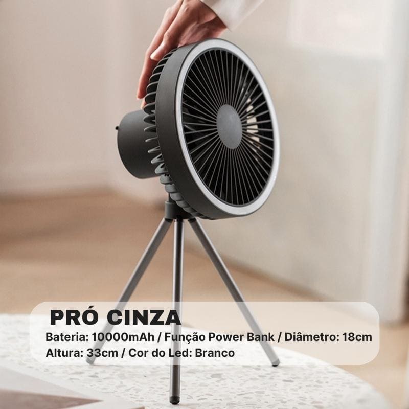 Ventilador de Coluna Portátil Recarregável de Mesa Zeraffe - Zeraffe | Novidades exclusivas e produtos que facilitam sua vida