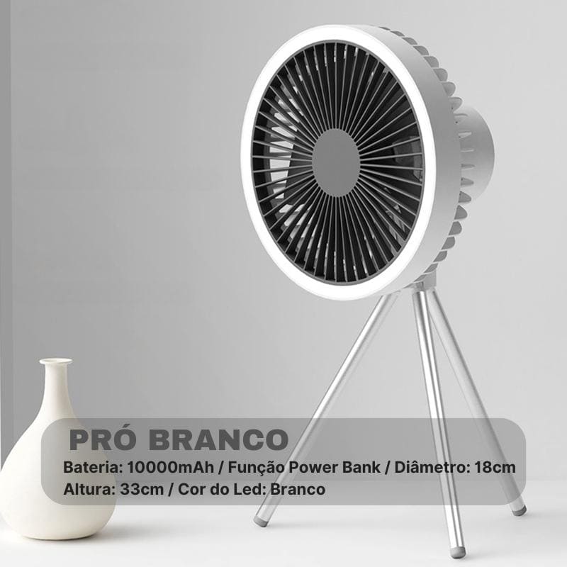 Ventilador de Coluna Portátil Recarregável de Mesa Zeraffe - Zeraffe | Novidades exclusivas e produtos que facilitam sua vida